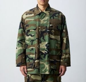 US Military M81 Woodland Camo BDU Field Jacket Size X-Large Regular 31" NWOT